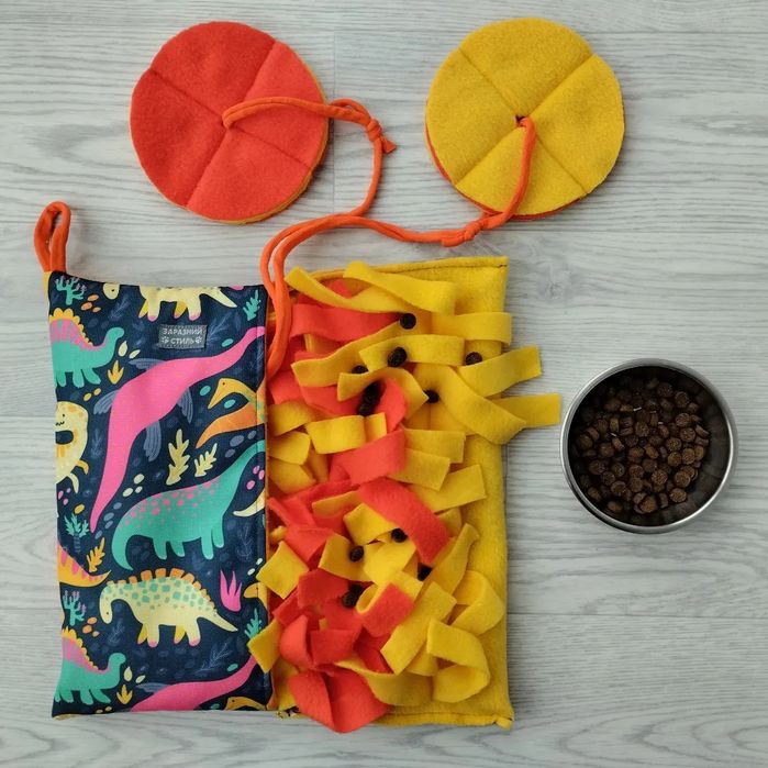 Пошуковий килимок нюхательный коврик кармашек игрушка для собак