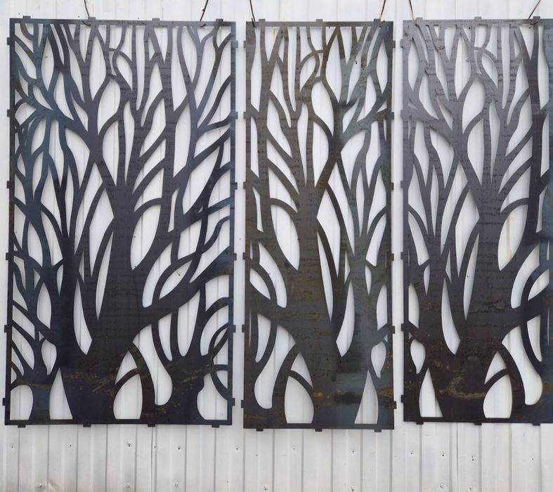 Лазерна різка металу Металеві вставки Брама жалюзі Паркан ранчо Ковка