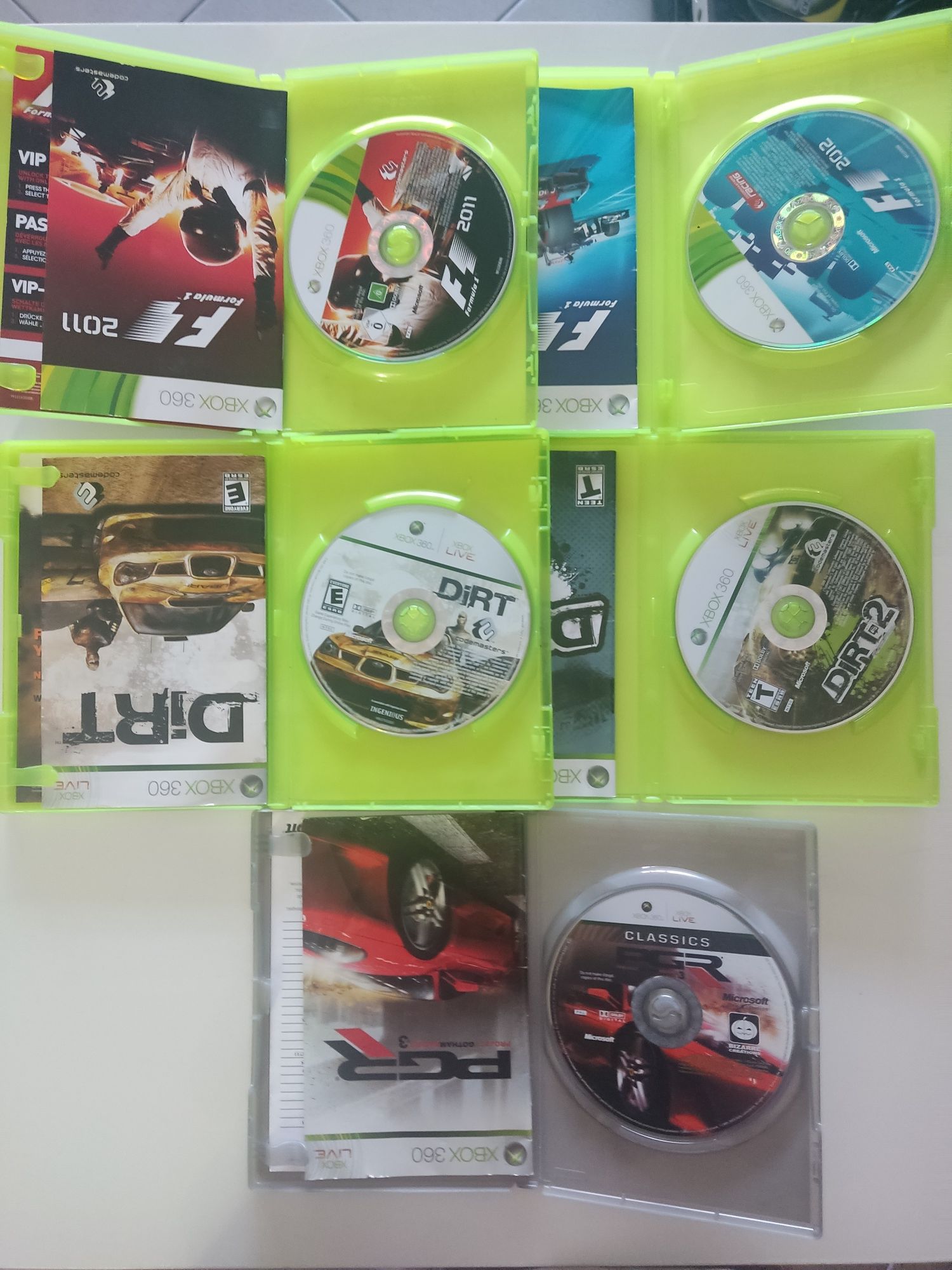 Wyścigi Xbox 360 NFS,Dirt,Forza, PGR,F1,SBK,Naild itd
