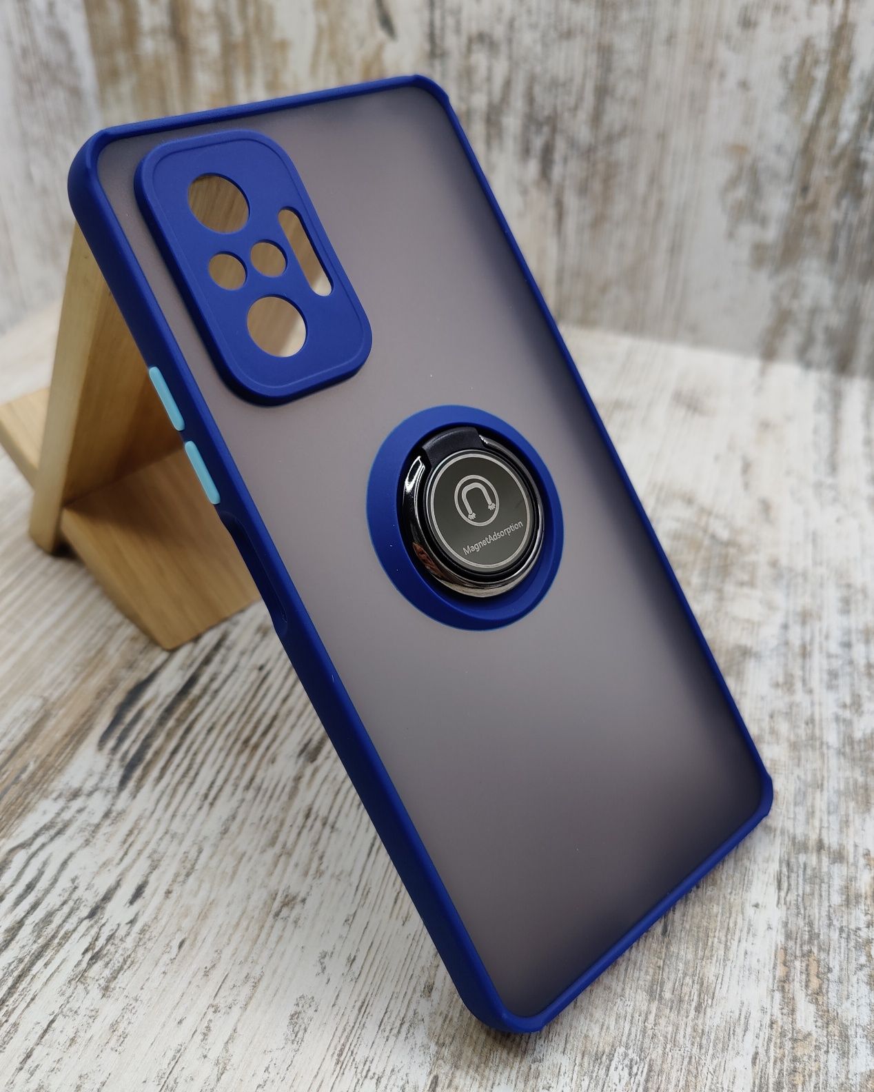 Чехол ударопрочный Xiaomi Redmi Note 10 Pro Кольцо. Магнит