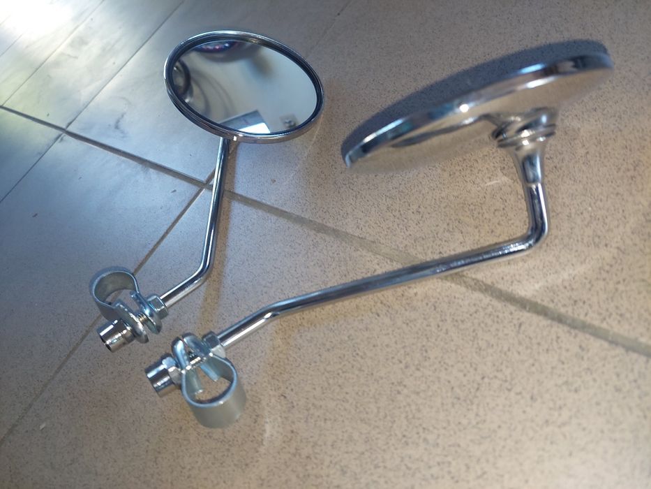 Nowe chrom lusterka kpl wsk shl wfm mz Simson komar jawa ogar kadet pl