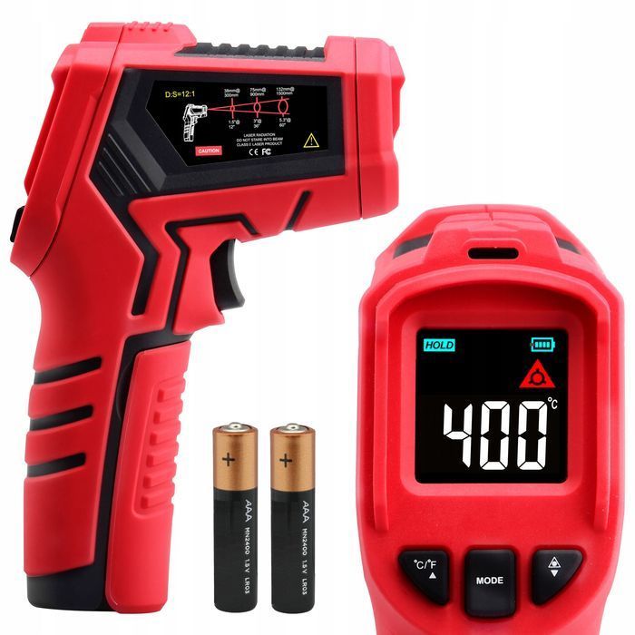 Pirometr Termometr Laserowy Bezdotykowy Na Podczerwień -50 +400C
