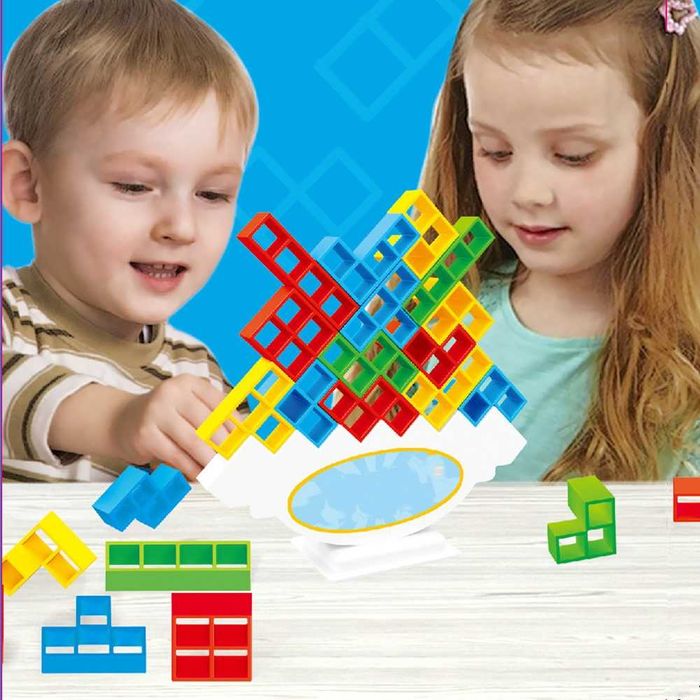 Jogo de tabuleiro para festas , Tetris Balance, Building Block Toys