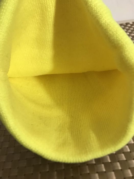Czapka z napisem „BAD HAIR DAY” neonowy żółty - NOWA