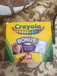 Crayola 64 шт воскові олівці, кольорові олівці.