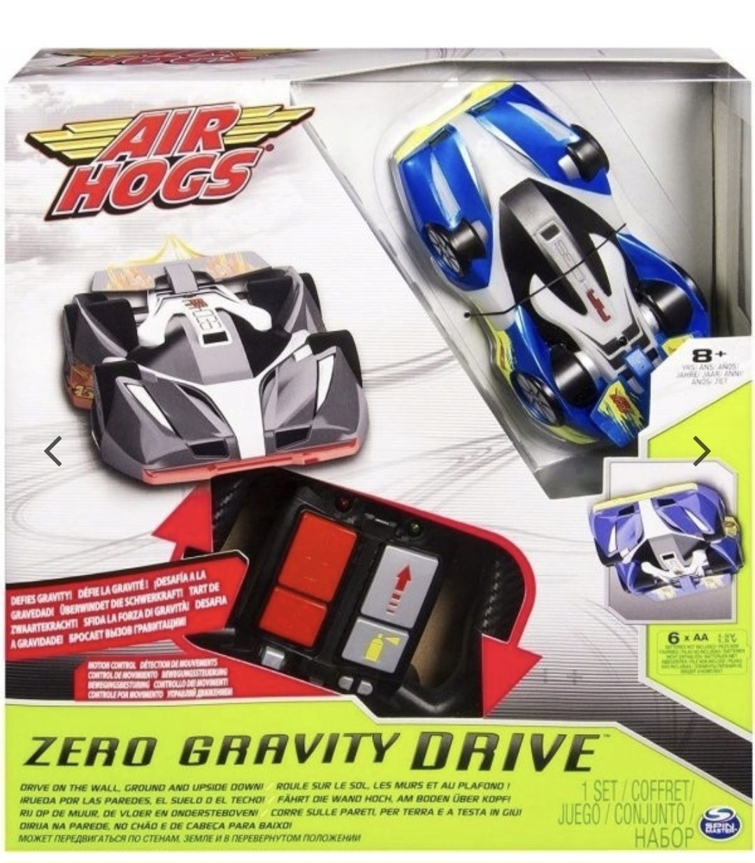 Jeździ po ścianie! Air Hogs Cobi autko Formuła zero grawitacji