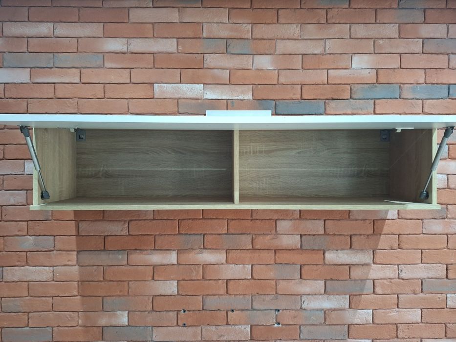 Szafka wisząca biała/dąb sonoma