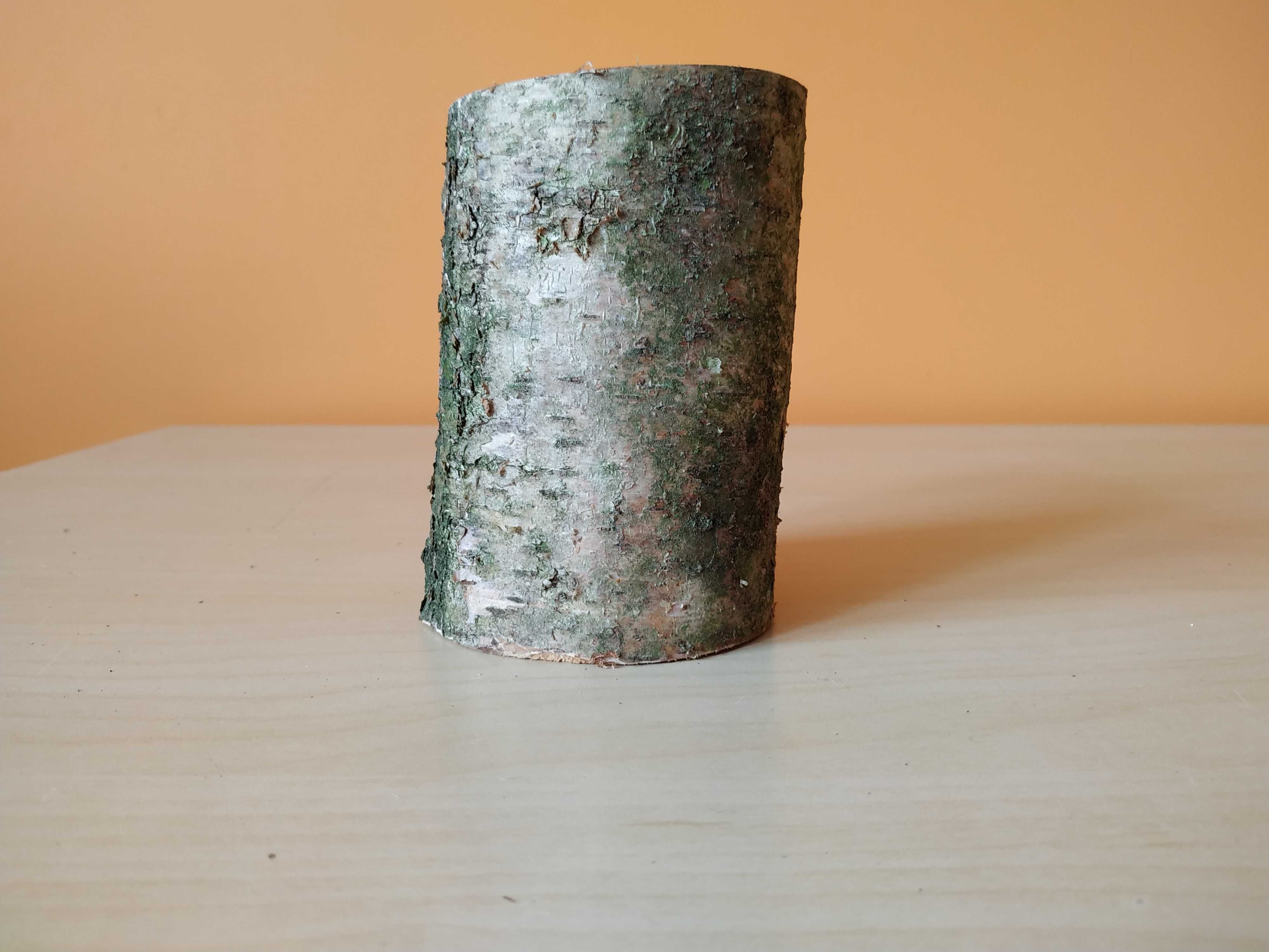 świecznik z brzozy tealight styl rustykalny wesle