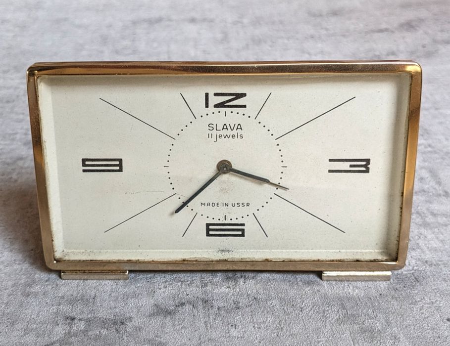 Radziecki budzik Slava II jewels retro vintage prl