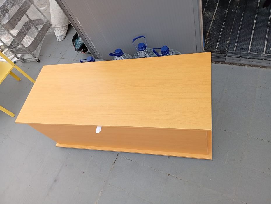 Bau de armazénamento em madeira MDF