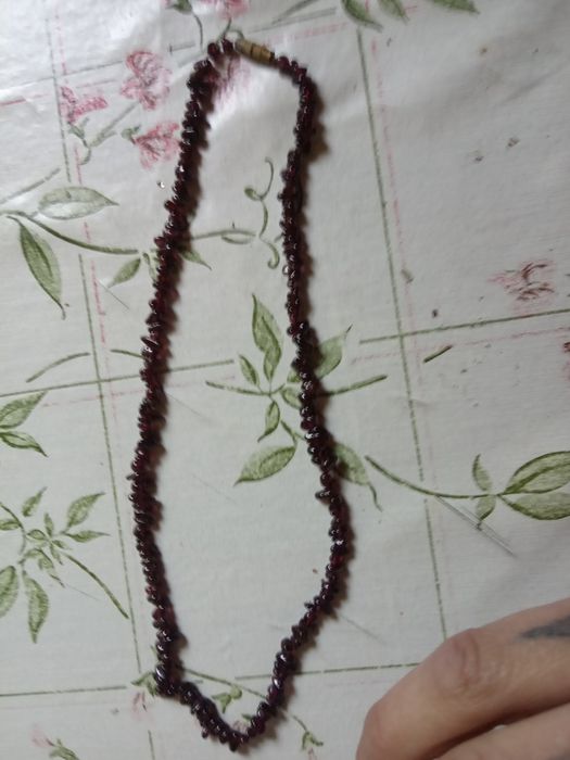 Бусы красный гранат