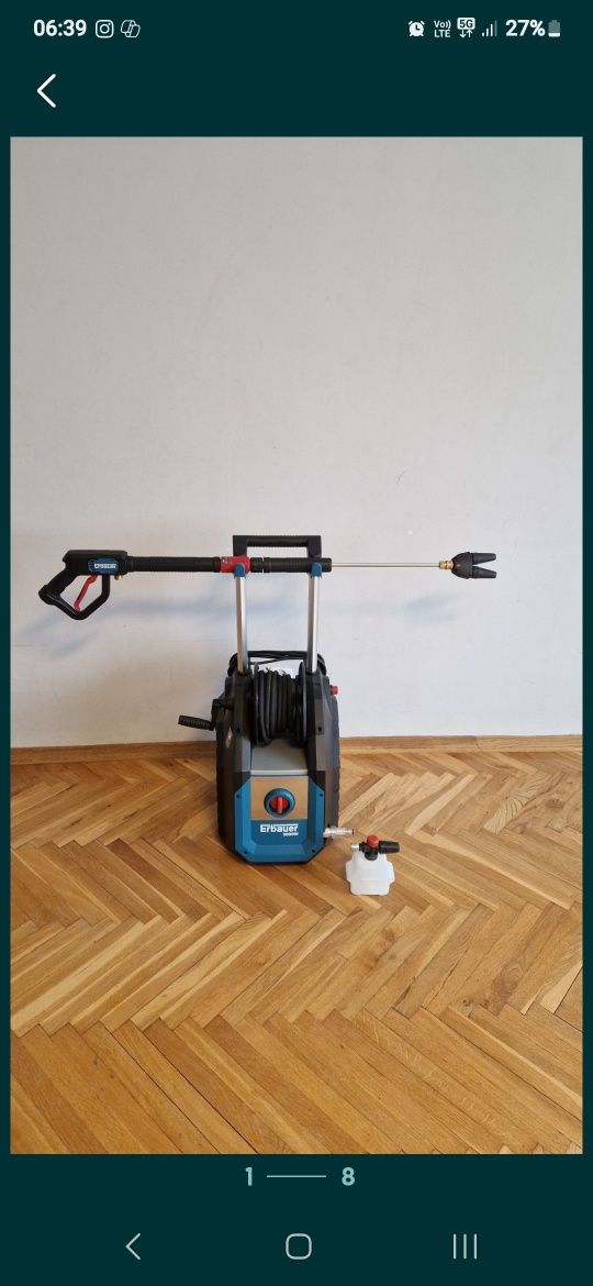 Myjka ciśnieniowa erbauer 3000w 180bar