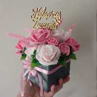 Bukiet mydlanych róż urodziny imieniny dzień nauczyciela - GOTOWY