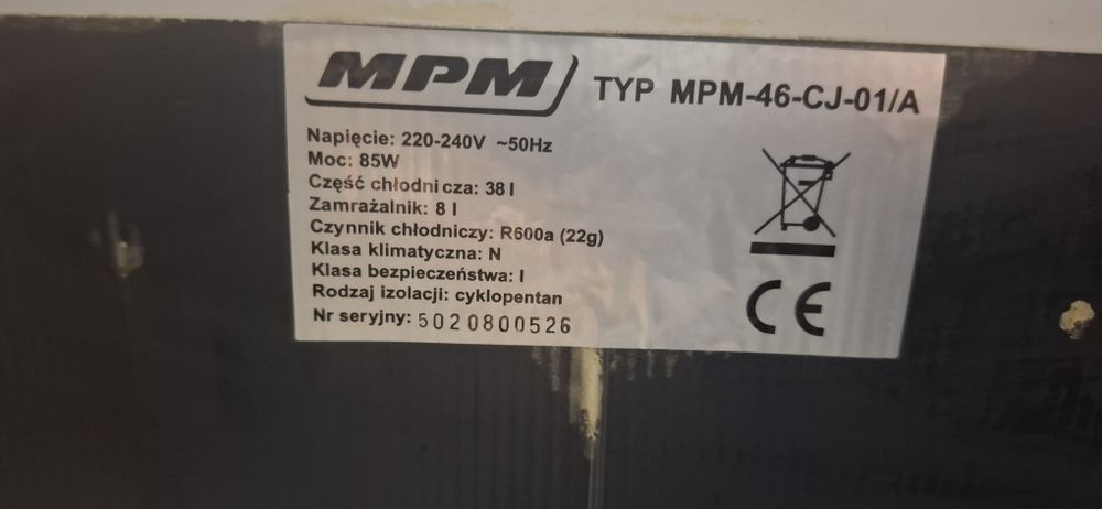 Lodówka MPM 46-cj-01
