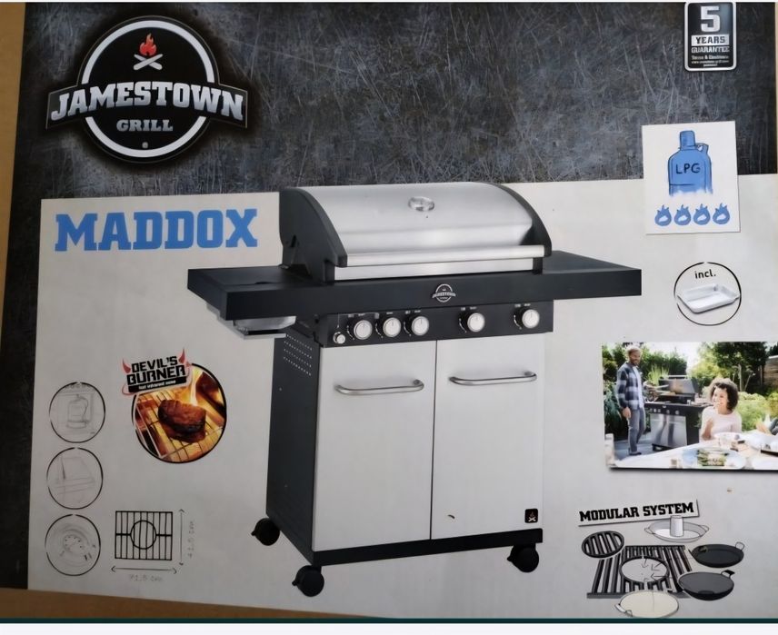 JAMESTOWN Maddox Grill Gazowy 4 Palnikowy 17.5kW
