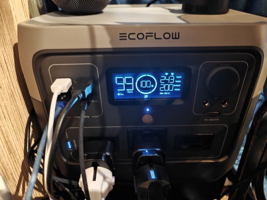 Ecoflow river 2 pro 220 з перехідниками Зарядна станція