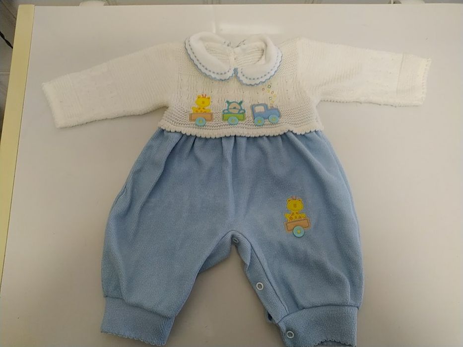 Fato em tricô 3 meses