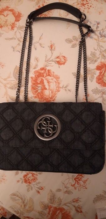 Guess torebka listonoszka jeansowa denim Open road jeans crossbody