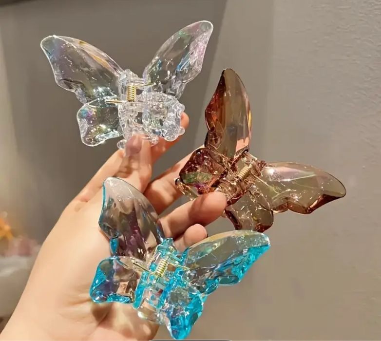 Заколки, крабіки, квітка, цветок