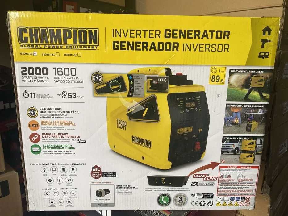 Інверторний генератор Champion 82001i-EU, 1.75 kW бензин