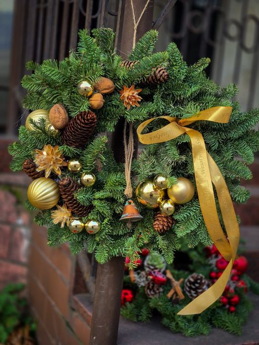 Wianek naturalny/wianek na drzwi/wianek świąteczny