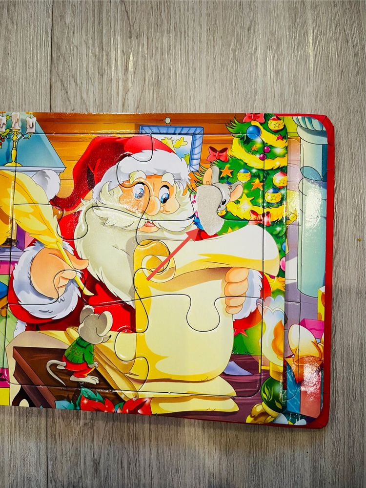 Magiczne Święta książka z puzzlami 6 układanek