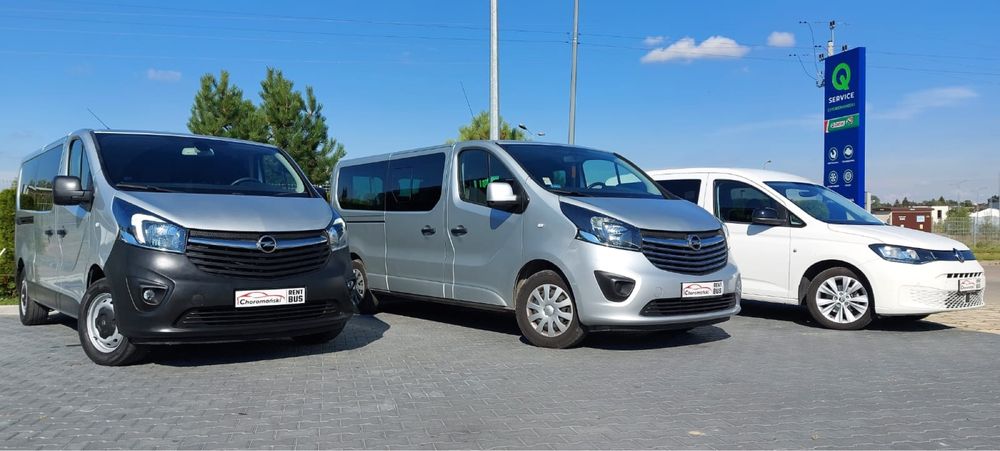 Wynajem busa osobowego Vivaro Trafic 9 osób