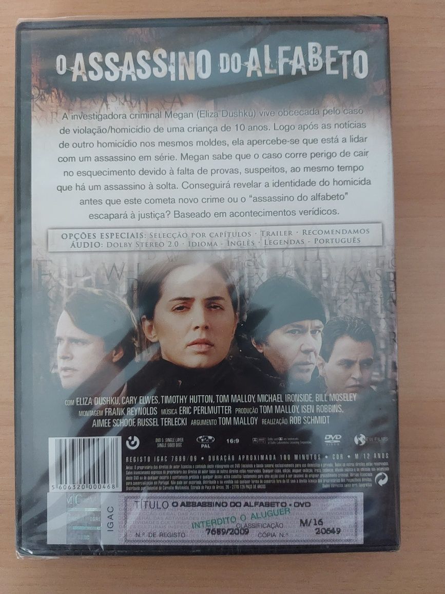 DVD NOVO / Original / SELADO - O Assassino do Alfabeto