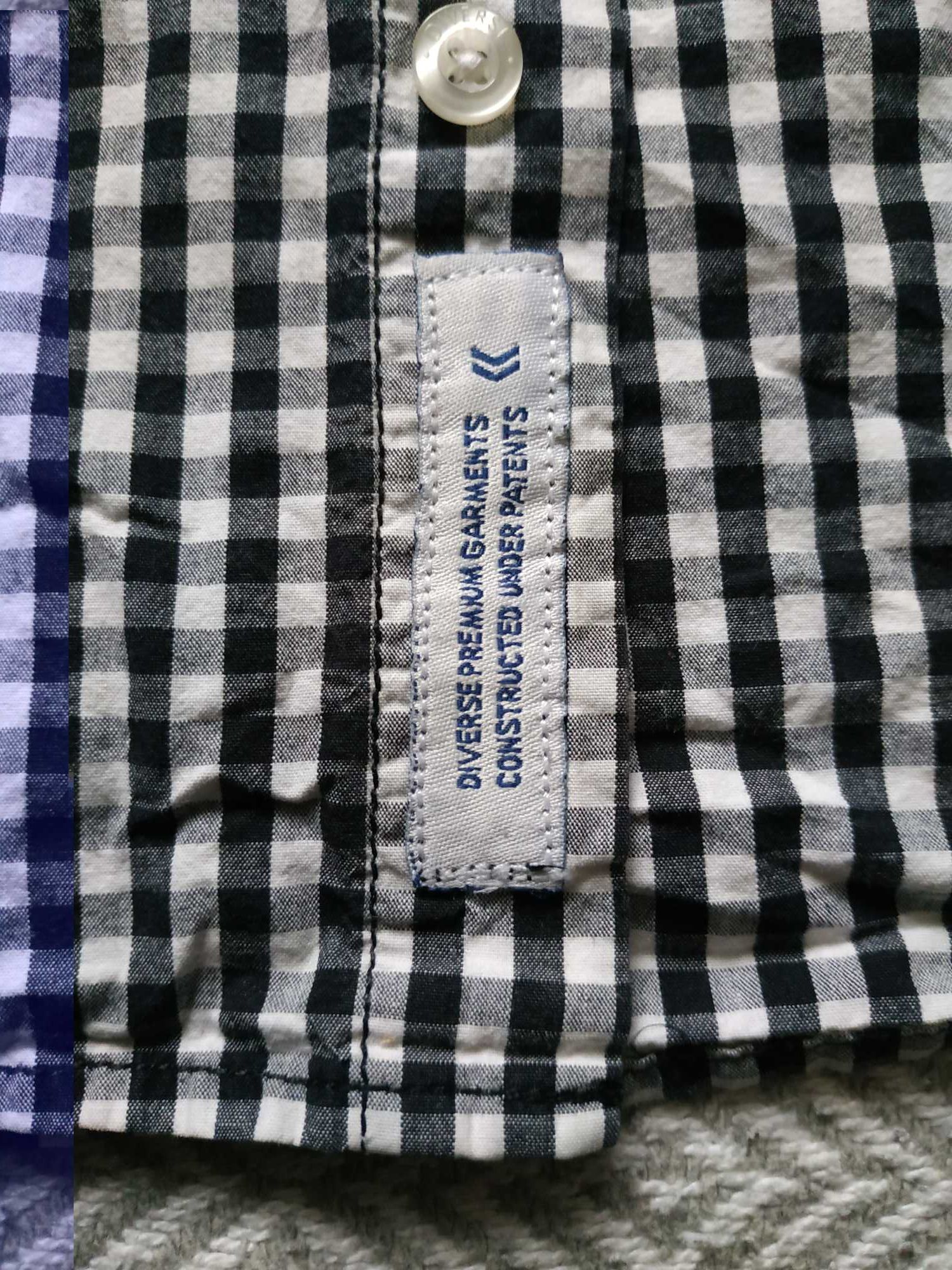 Koszula męska w kratkę Diverse L Slim Fit
