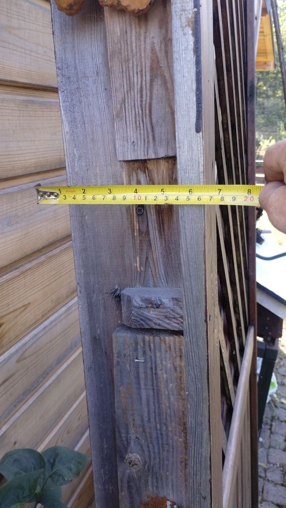 Pergola ścianka drewniana 254x 108 cm