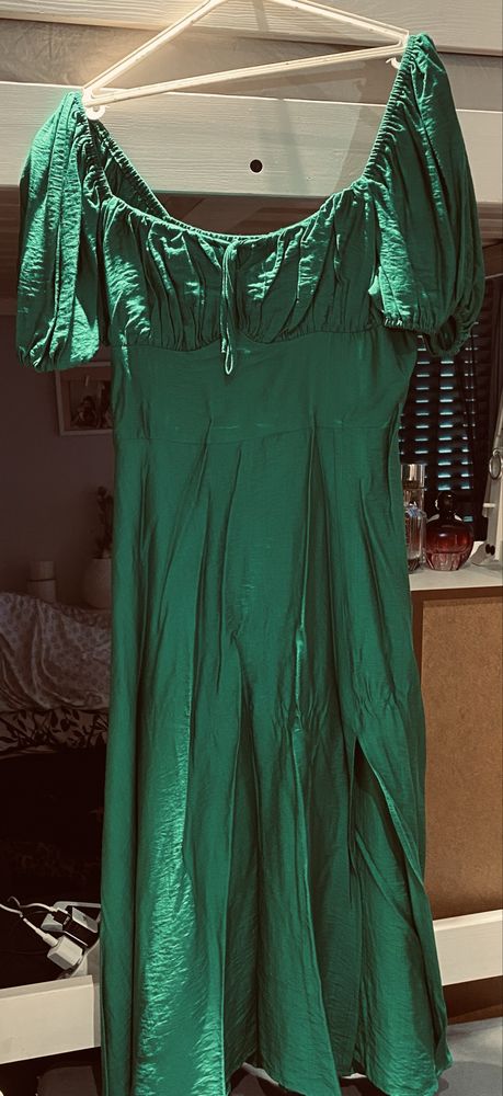 Vestido verde comprido