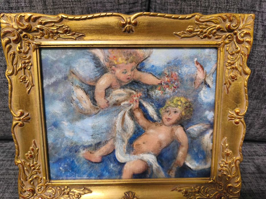 Sprzedam obraz "Dwóch aniołów" Oldrich Wołoch