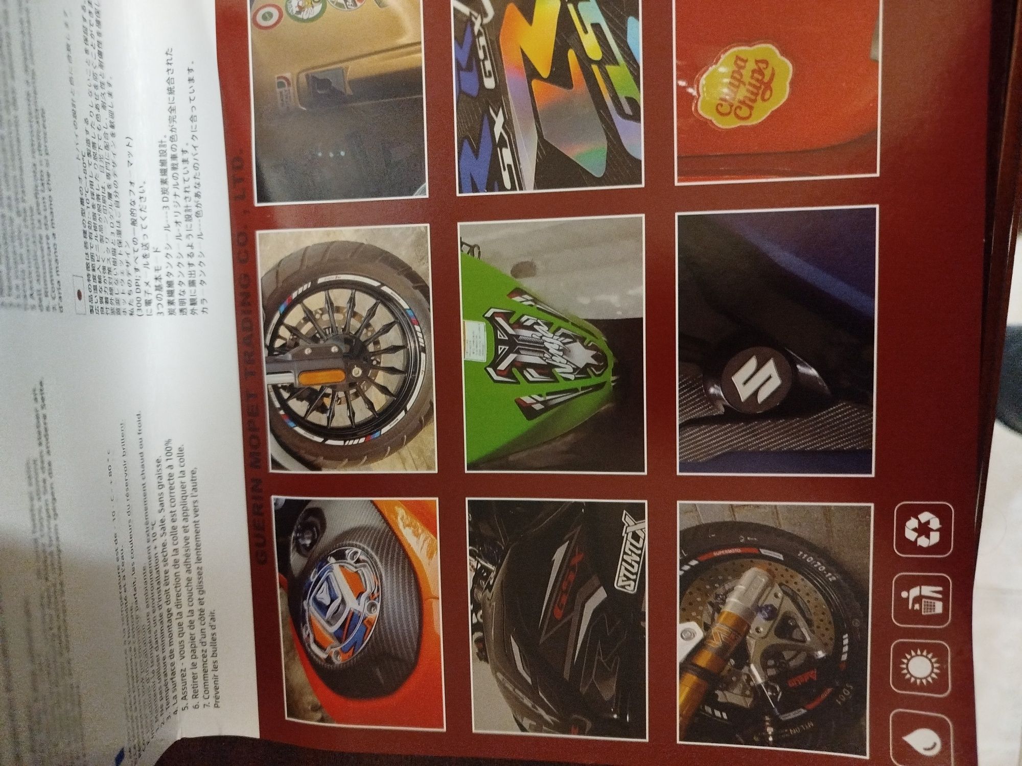 Autocolantes para moto novos