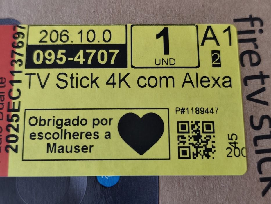 TV stick 4K com Alexa Amazon