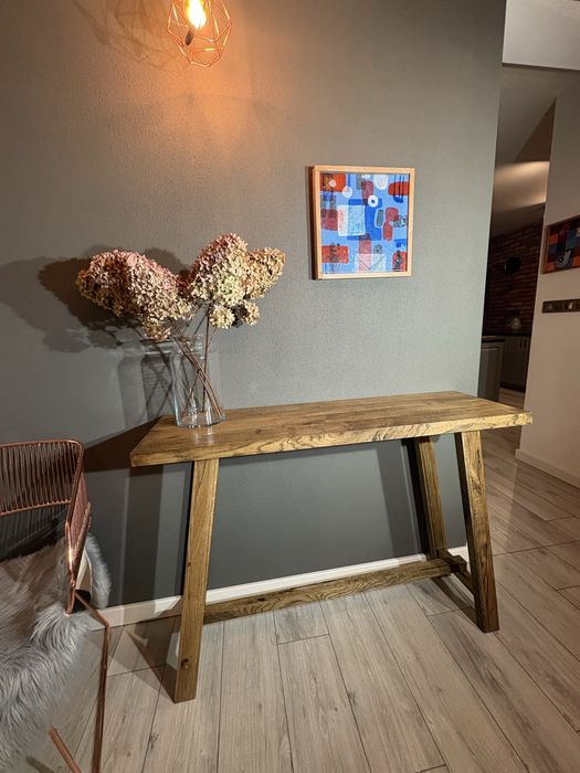 Konsola stolik VINTAGE /nakaslik komoda przedpokój - dąb 100% LiTE DRE