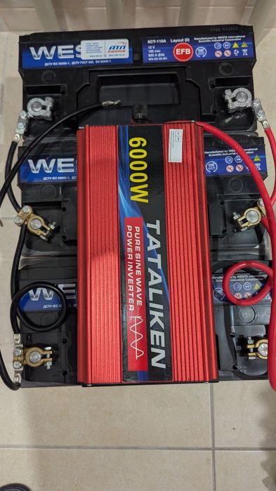 Комплект енергозберігаючий,інвертор, акумулятори