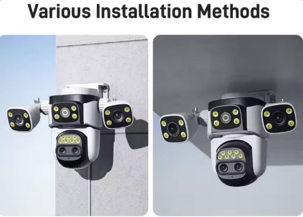 Kamera obrotowa WiFi 4 obiektywy 10K zoom 10x monitoring domu