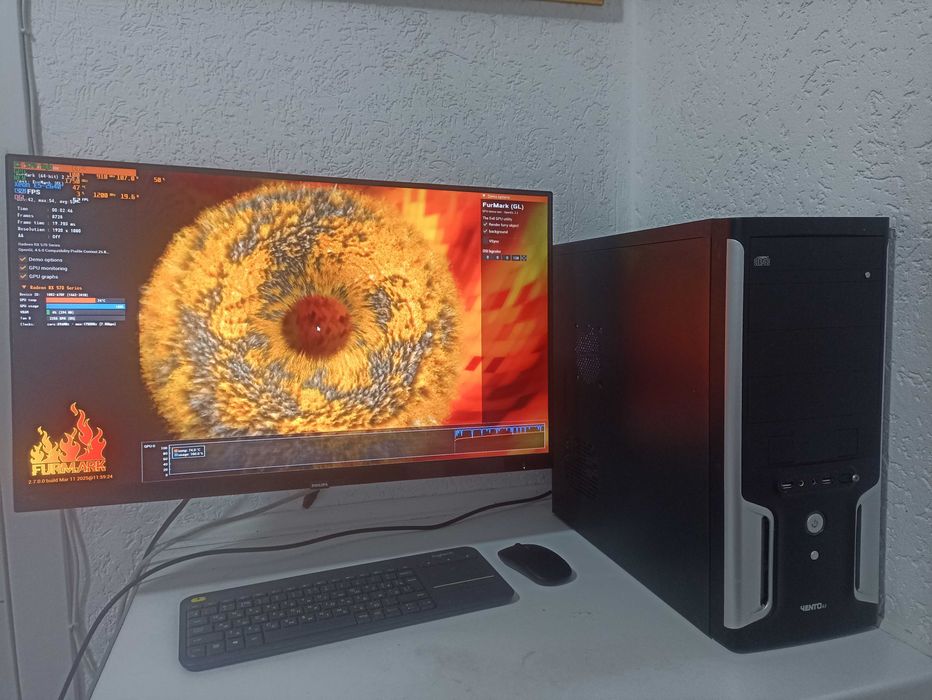 Игровой ПК, 6с\12t, RX570 8gb, 20Gb RAM, SSD+HDD
