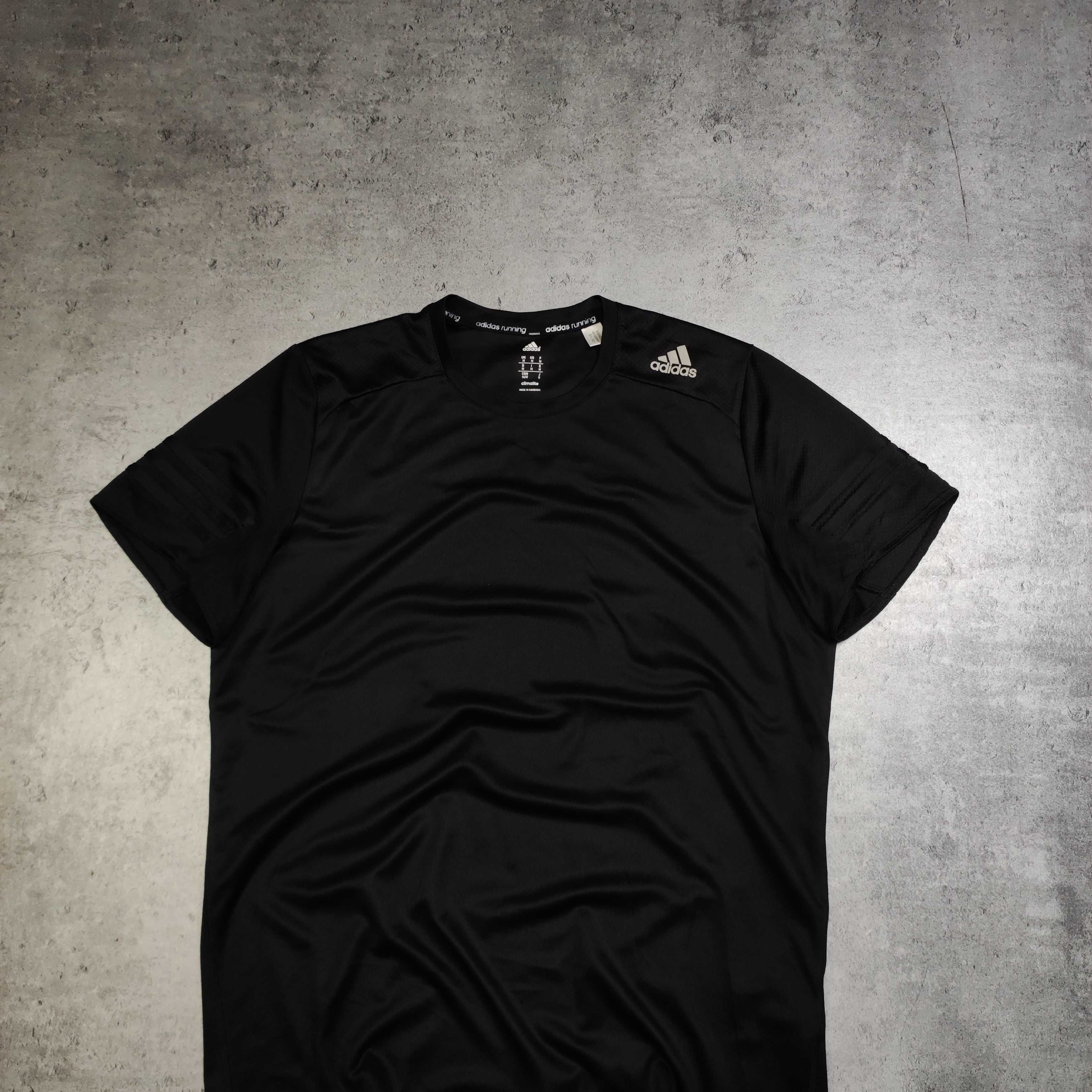 MĘSKA Koszulka Treningowa czarna ClimaCool Adidas GYM Active Bieganie
