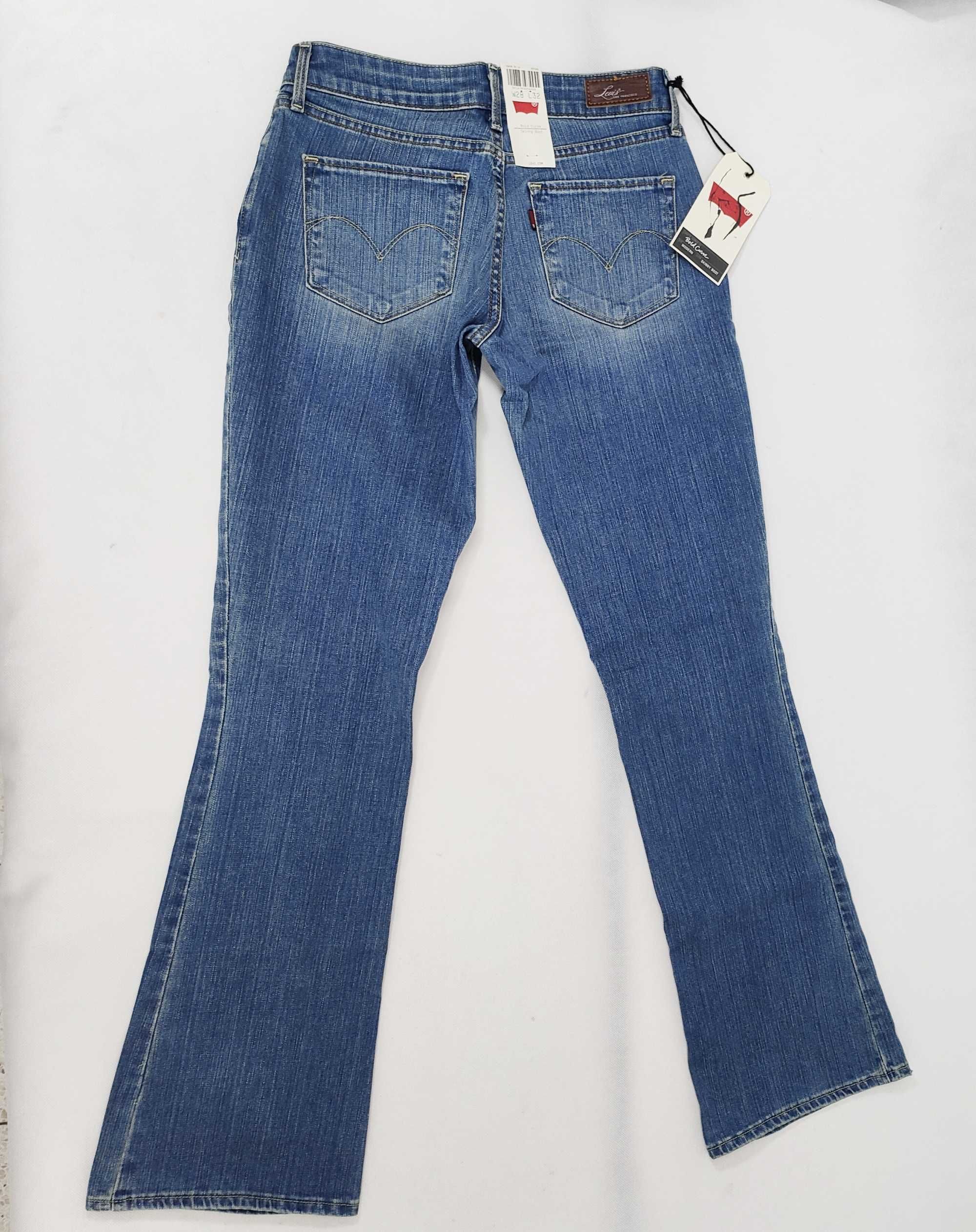 Spodnie damskie LEVI'S JEANS dżinsowe dzwony W26 L32 L SPL012