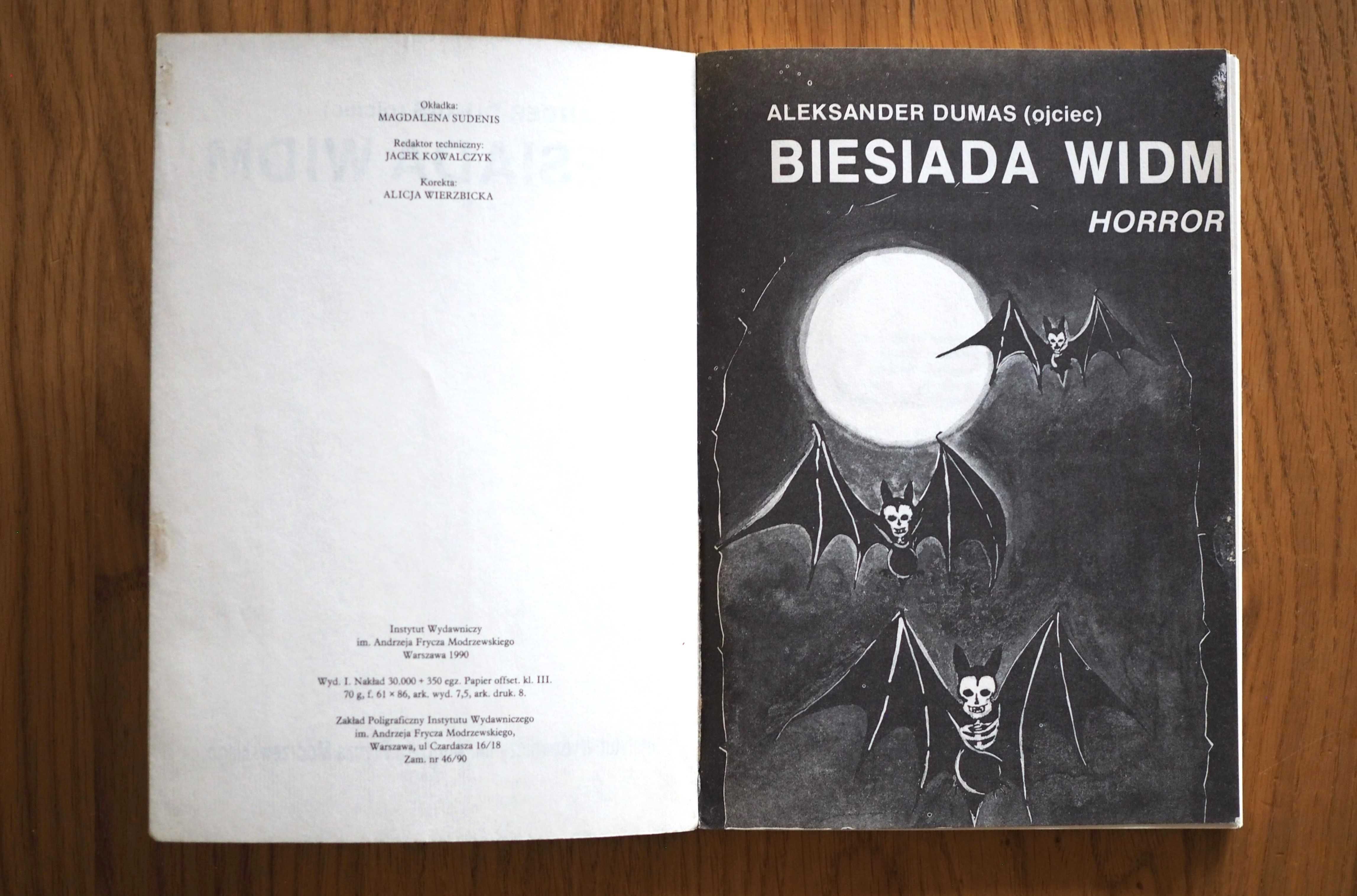Biesiada Widm Aleksander Dumas wydanie 1
