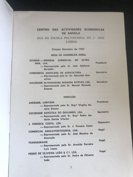 Primeiro Simposio sobre Angola 1967