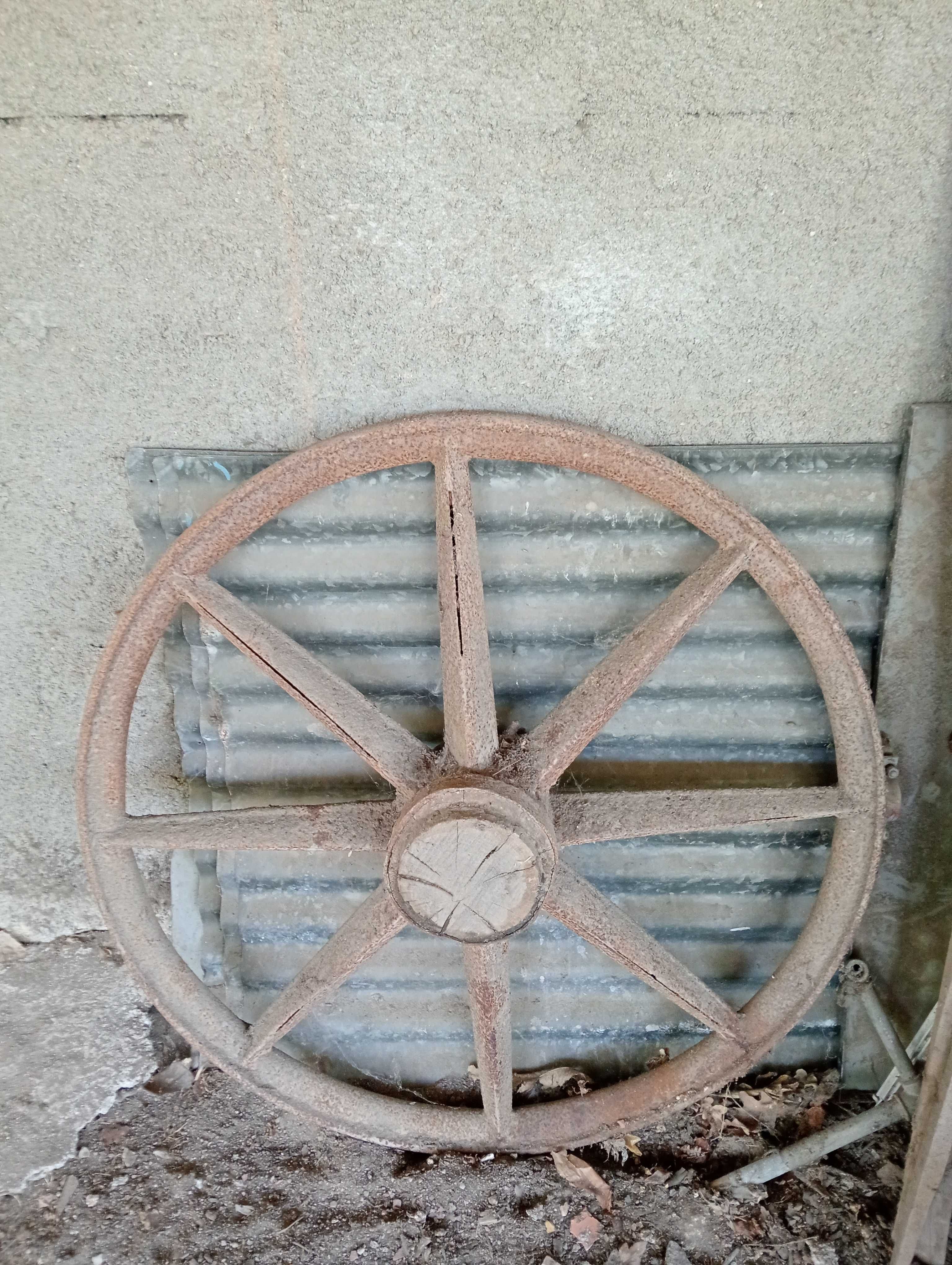 Charrua e roda de ferro
