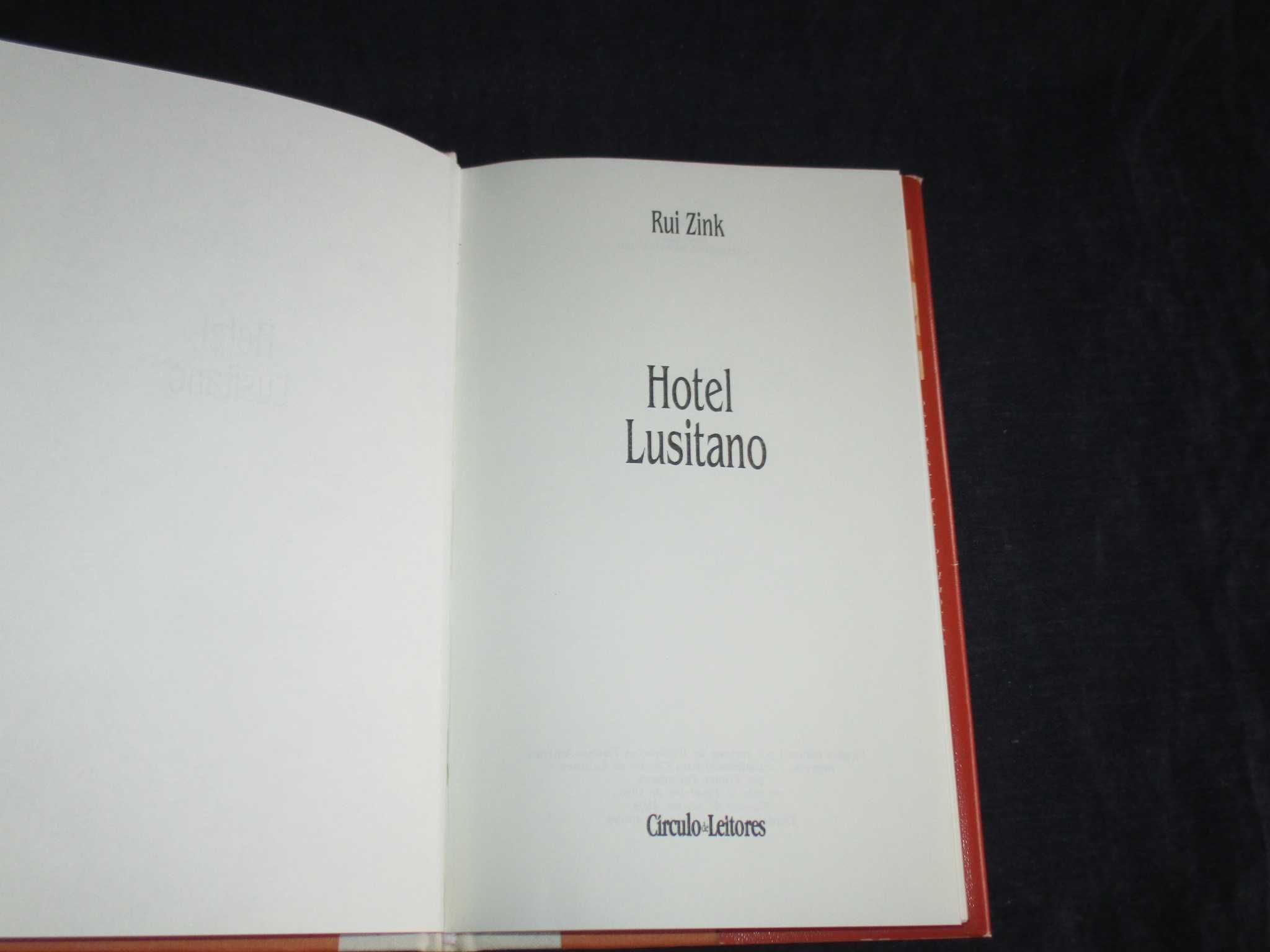 Livro Hotel Lusitano Rui Zink Círculo de Leitores