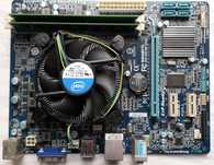 Комплект 1155 Материнка GIGABYTE + i5-3450 3.1-3.5GHz +DDR3 8Gb