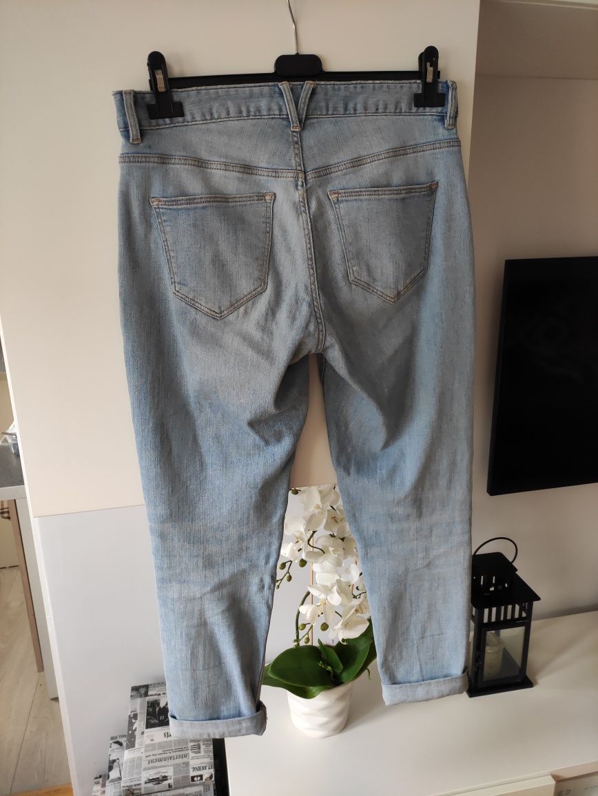 H&M jeansy boyfriend Patchwork Jeans