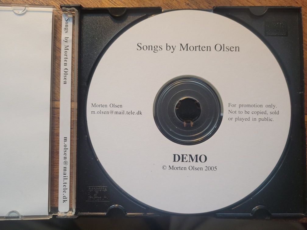 CD Morten Olsen Songs 2005 Promo/Demo Norwegia