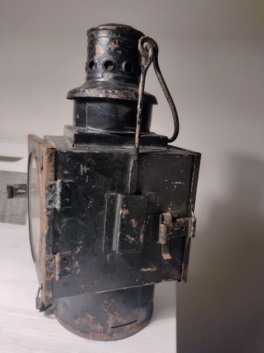 Lampa Naftowa Kolejowa sygnalizacja PKP przedwojenna
