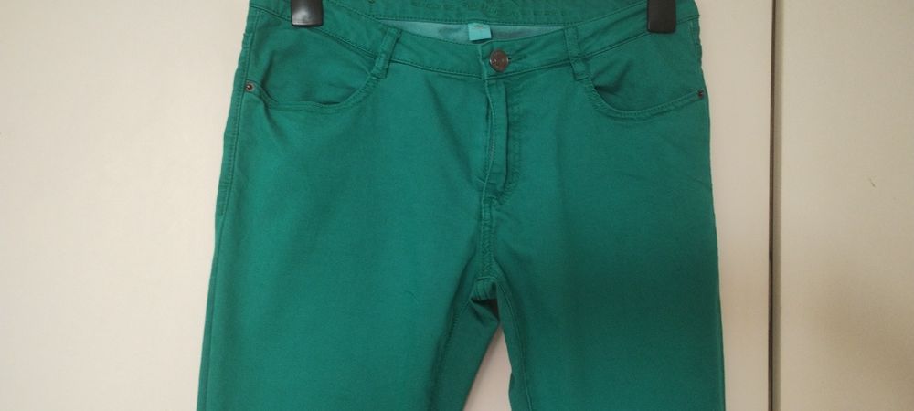 Spodnie zielone letnie S Oliver rozm 38