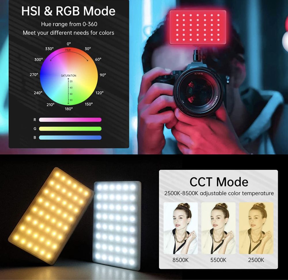 iluminador led RGB novo na caixa